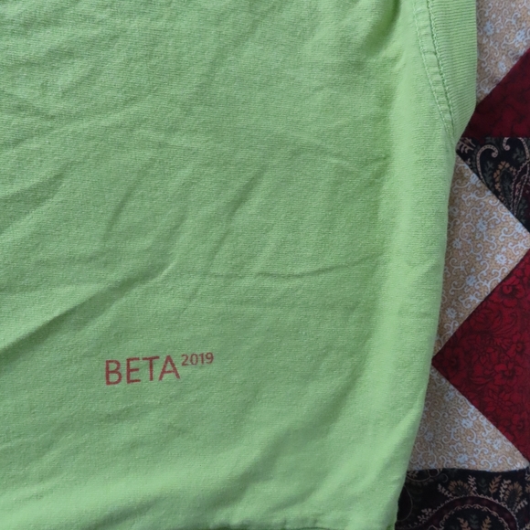 Everybody World Classic Trash Tee Dropbox Men Size M neon green Made in USA - Picture 3 of 7